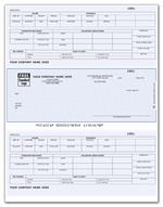 DLM306 Laser Middle Payroll Check 8 1/2 x 11