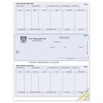 DLM331 Laser Middle Checks Payroll Sage/Peachtree Compatible 8 1/2 x 11