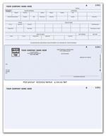 DLM340 Laser Middle Payroll Check 8 1/2 x 11