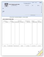 DLT312 Laser Top Payroll Check 7.5 Voucher 8 1/2 x 11