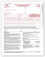 ONE IRS Approved 1096 Laser Transmittal/Summary Red Form 2016 