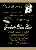 Full Color Graduation Invitations