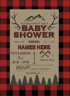 Full Color Baby Shower Invitations