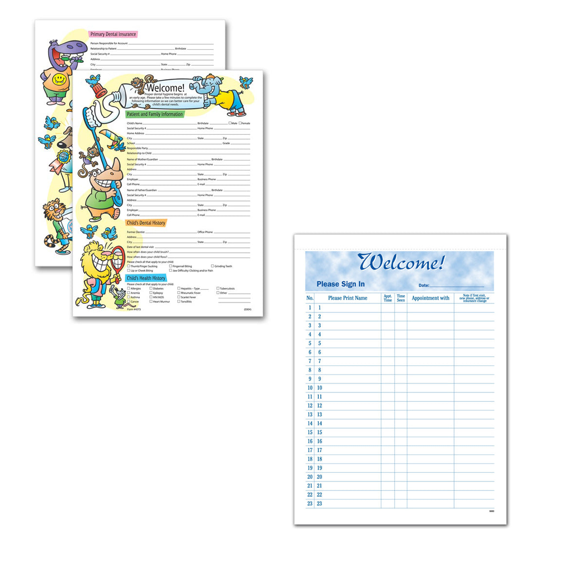 Registration & History Forms