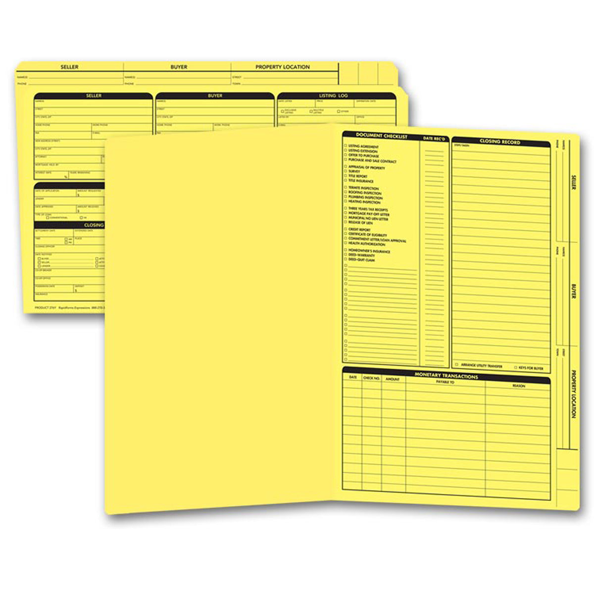Realty Folders Right Side Legal