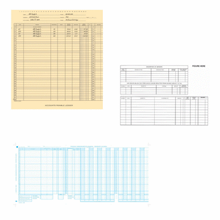 Journals, Registers & Ledgers