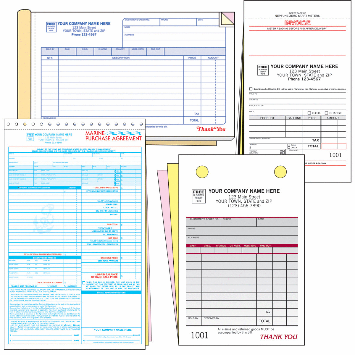 Purchase Orders, Sales Books, Sales Orders & Sales Slips