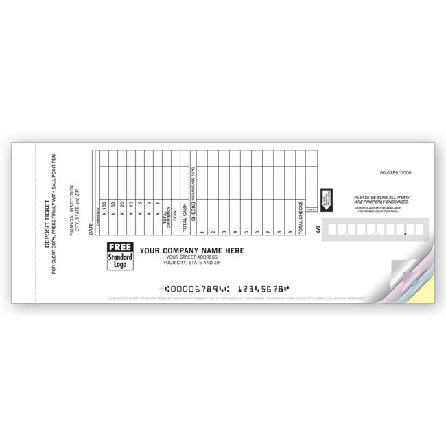 100059 Booked Retail Deposit Tickets...