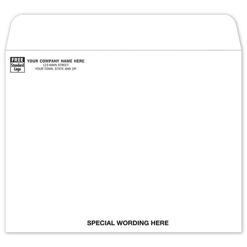 1013SW White Open Top Mailing Envelope 10 x 13"