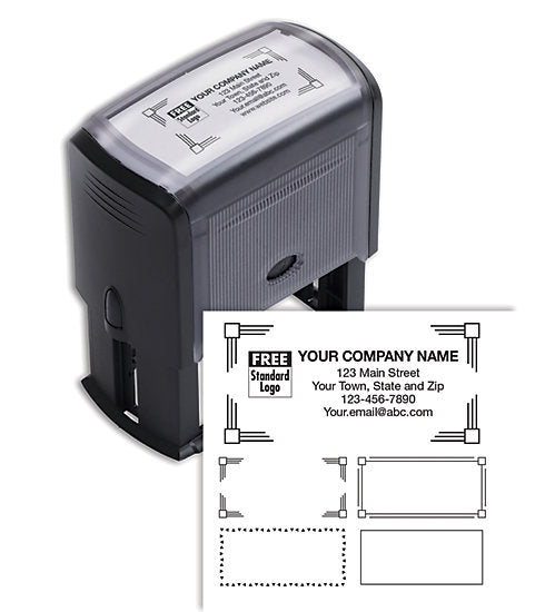 102169L Self Inking Name & Address Stamp Large 2 3/8 x 1"