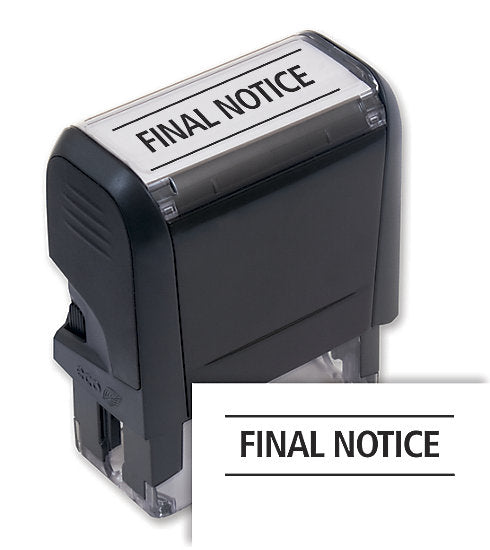 103005 Final Notice Stamp Self-Inking...