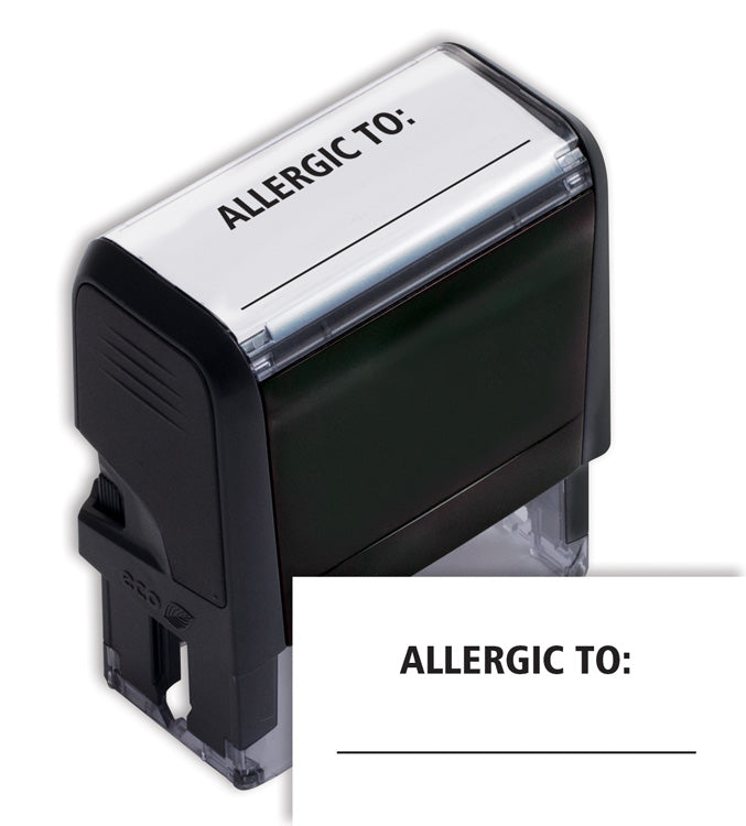103077 Self-Inking Allergic to: Stamp...