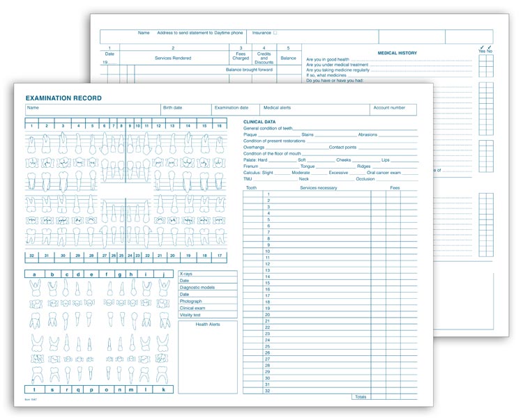 1047 Dental Exam Record General...