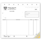 107 Classic Unlined Small Invoices 8 1/2 x 7"