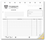108 Classic Design Lined Small Format Invoices 8 1/2 x 7"