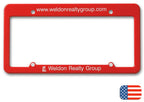 108571 License Plate Frame - Straight Top 12 1/4 x 6 3/8"