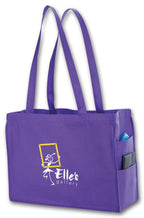 108851 Non woven side Pocket Tote - small 16 x 6"