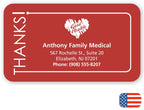 108866 Thanks Magnet 3 1/2 x 2"