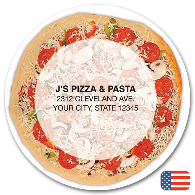 108867 Pizza Magnet 3"dia