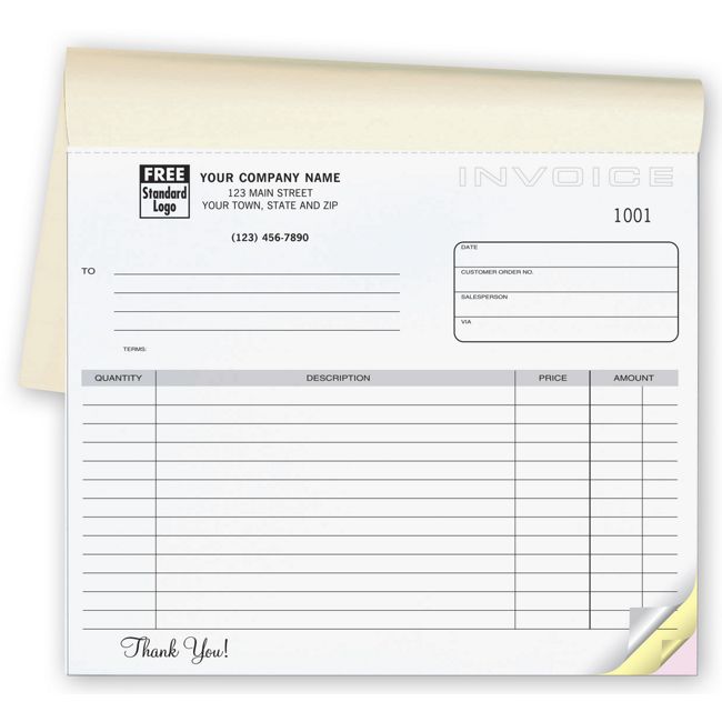 108B Invoices Classic Small Lined...