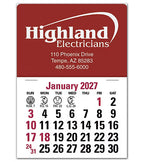 109363 2027 Stick Up Calendar Rectangle 3 x 4"