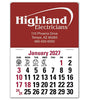 109363 2027 Stick Up Calendar Rectangle 3 x 4