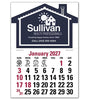 109364 2027 Stick Up Calendar House 3 x 4