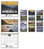 109373 2027 Landscapes Of America Wall Calendars 11 x 19"