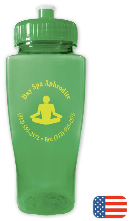109425 24 Oz Poly Sure Twister Bottles 8 1/4 x 3 1/4"