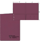 109800 Standard Presentation Folder Foil Imprint Layout A1 9 x 12"