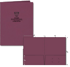 109800 Standard Presentation Folder Foil Imprint Layout C2 9 x 12"