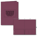109800 Standard Presentation Folder Foil Imprint Layout FLXM 9 x 12"