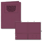 109800 Standard Presentation Folder Foil Imprint Layout FLXT 9 x 12"
