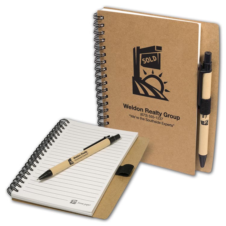109896 Stone Paper Spiral Notebook...