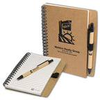 109896 Stone Paper Spiral Notebook with Pen Combo 5 1/2 x 7"