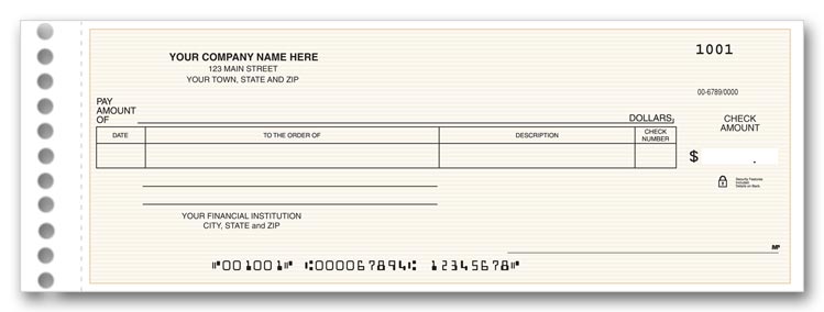 111011N General Expense Checks 8 3/4 x 3 3/10