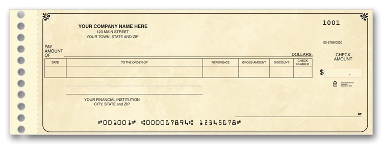 112011N Expense/Ledger Checks 8 3/4...