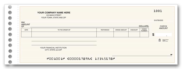 112012N Expense/Ledger Checks 8 3/4...