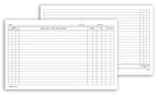 1140 Continuation Exam Records Card Style with Account Record 5 x 8"