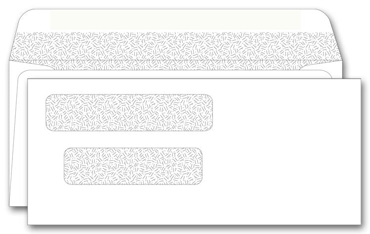 115041N Double Window Envelope 8...