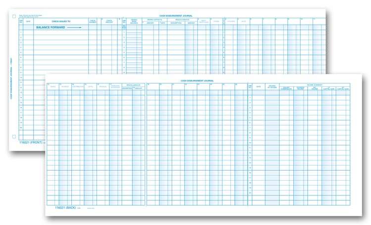 116NJ Personal Accounting Journal 19 x 8 1/2"