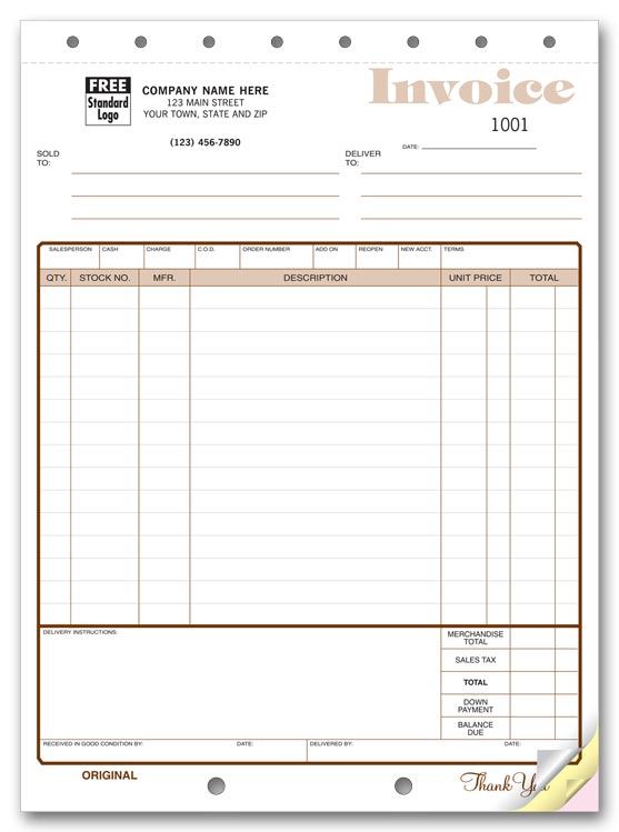 117 Furniture and Appliance Invoices...