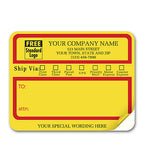 1200A Jumbo Mailing Labels w/ "Ship Via" Check Boxes Padded 4 3/4 x 3 3/4"