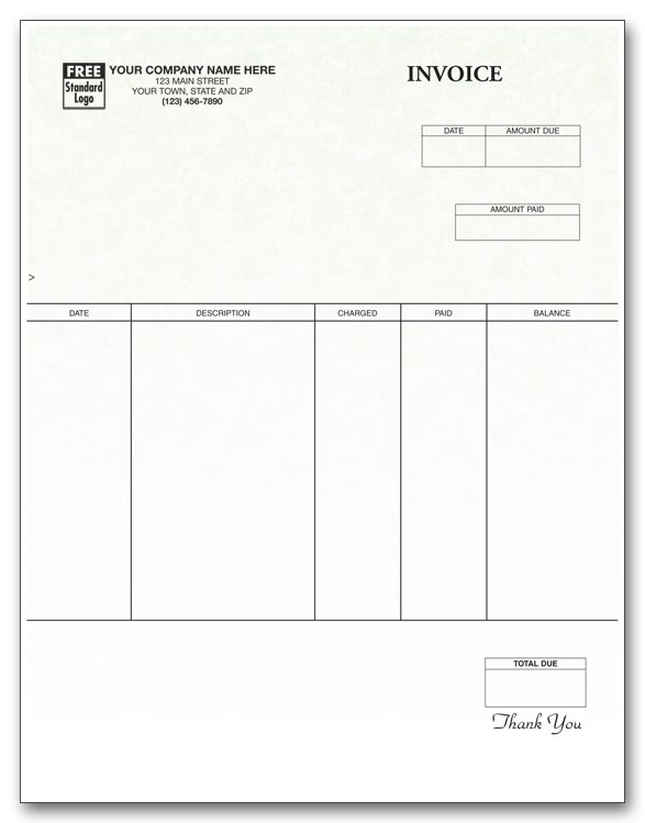 12065G Laser Invoice Parchment 8...