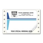 1214 Mailing Labels Continuous White with Blue Stripes 3 7/8 x 2 7/8"