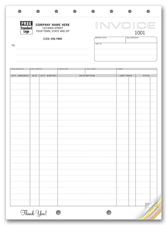 122 Classic Large Shipping Invoices...