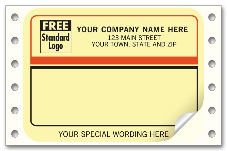 1228 Mailing Labels Continuous Beige...