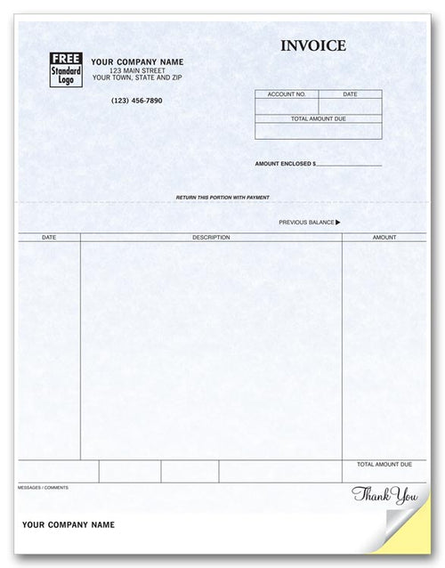 12351G Invoices Laser Parchment 8 1/2 x 11"