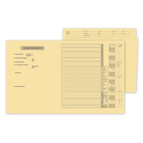 12387 Service File Folder 10 x 11 1/2" folded