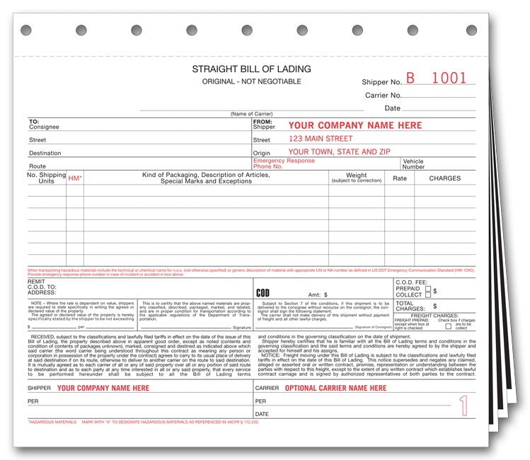 126 Small Format Bills of...